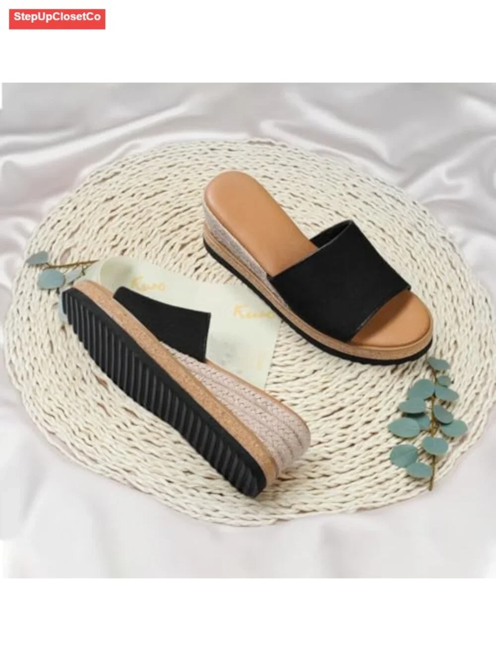 Canvas Espadrille Wedge Sandals Slip On Platform Summer Beach Shoes